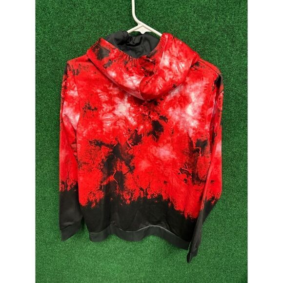 Six Flags Fright Fest Hoodie Sweatshirt Small Red Black Zombie Mummy AOP Horror - Picture 5 of 6